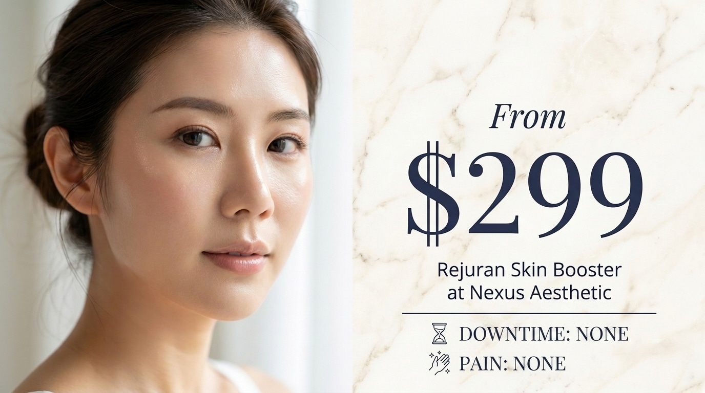 Rejuran Skin Booster from $299 per session at Nexus Aesthetic Singapore, no downtime, no pain